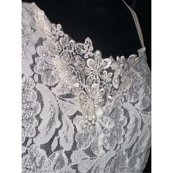 Beautiful Vintage Kathy Ireland Lacey Slip Dress  Intimates Women's Size large c - Picture 9 of 11